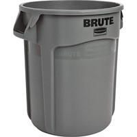 Rubbermaid BRUTE Trash Can  10-Gal  Gray  1-Pack