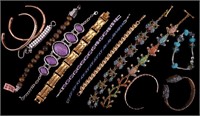 Figural, Copper, Tiger Eye & More Bracelets