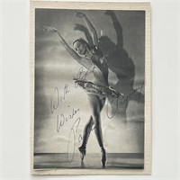 Ballerina Pauline Clayden signed photo
