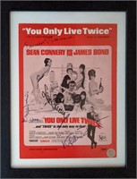 You Only Live Twice cast signed sheet music. GFA A