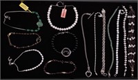 Sterling Silver Jade, Garnet & More Bracelets