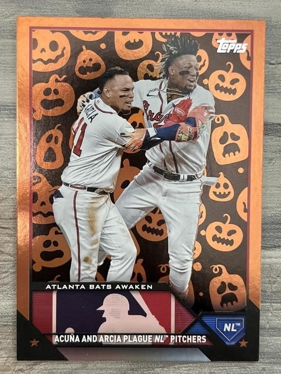 Acuna And Arcia Plague NL Pitchers Topps Veteran