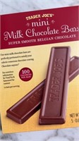 5 ct Trader Joe’s mini milk chocolate bars, in