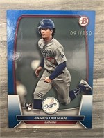 Bowman James Outman Numbered /150 Rookie Card
