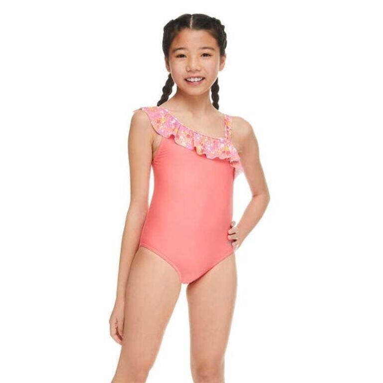 Speedo Girl's 14 Swimwear One Piece Swimsuit, Pink
