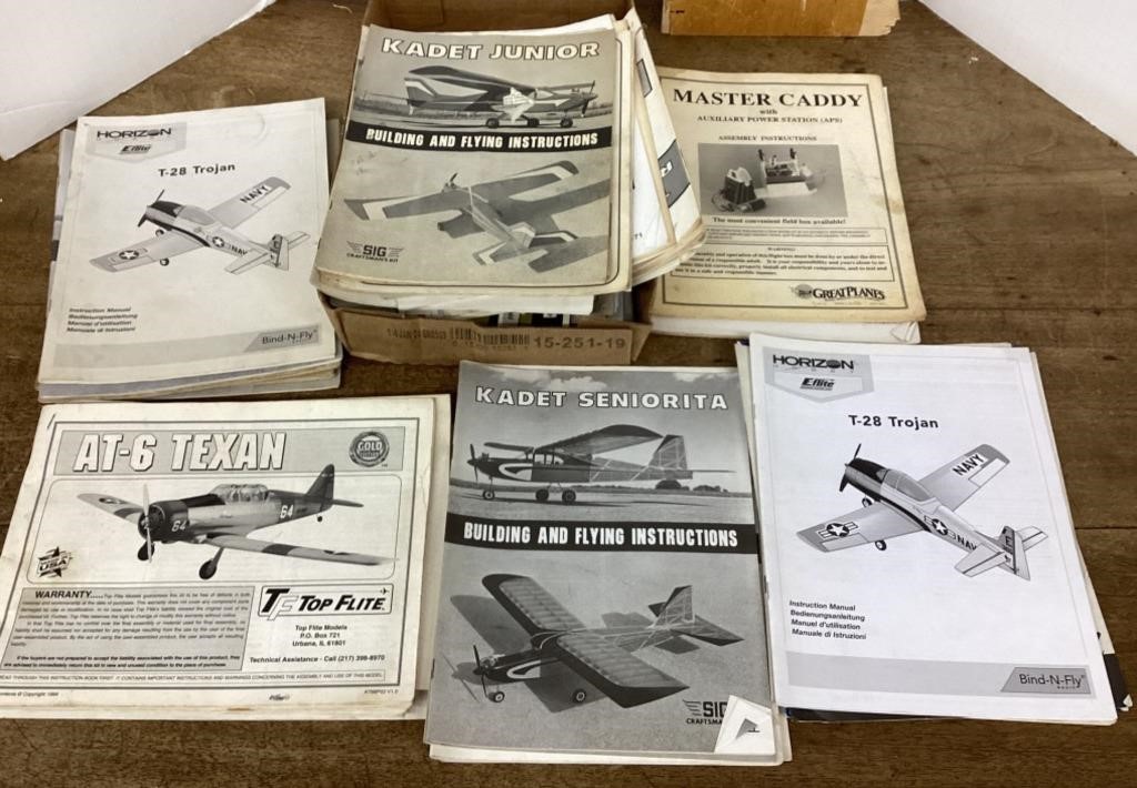 Lot of plane instructional manuals