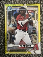 Geraldo Perdomo Numbered /75 Gold Bowman Chrome