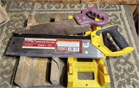 2 Miter Boxes with Saws