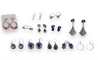 Sterling Silver & Semi Precious Earrings