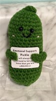 New emotional support pickle handmade, pocket