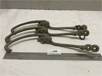 Vintage Cast Metal Monkey Plant Hangers