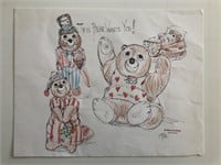 This Bear Wants You - Teddy & Me - Original Art -