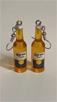 New Corona bottle earrings 1.5 inches tall