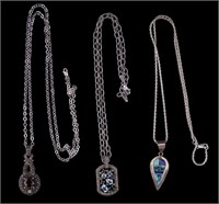 Sterling Silver Semi-Precious Stone Necklaces