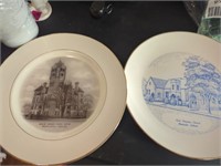 2 Monticello Indiana plates. Court house and a