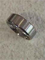 Mens size 10 ring, New stainless silver ring