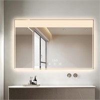 28X36 LED Bathroom Wall Mirrors  Lighted  Anti-Fog