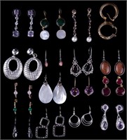 Sterling Silver and Semi Precious Earrings (17)