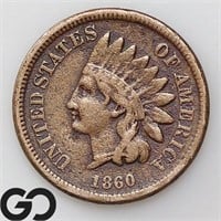 1860 Indian Head Cent, Good Bid: 15