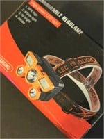 New LED rechargeable headlamp