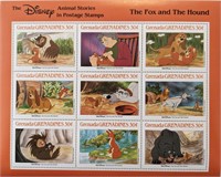 Disney Collectors The Fox and the Hound Stamp set