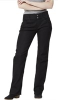 RIDERS BY LEE INDIGO WOMENS PULL ON WAIST BOOTCUT