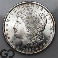 1880-S Morgan Silver Dollar, PLObv, GemBU Bid: 155