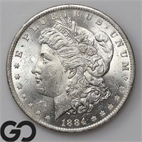 1884-O Morgan Silver Dollar, BU++ Bid: 62