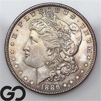 1886 Morgan Silver Dollar, BU++ Bid: 67 ** COLOR