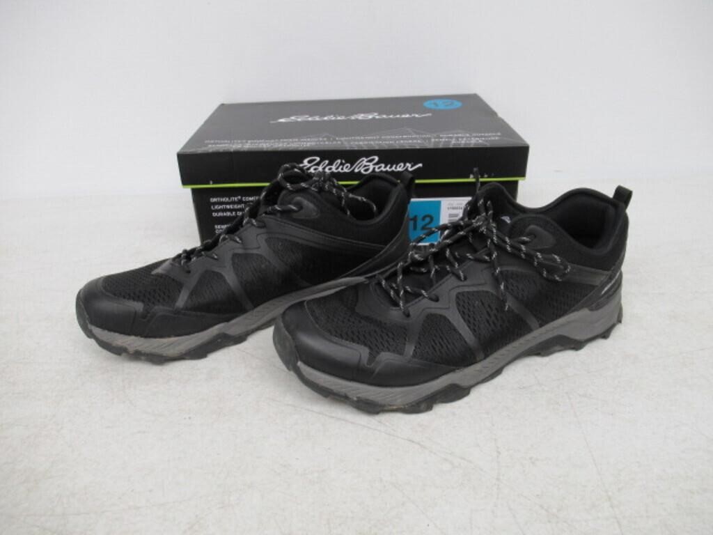 "Used" Eddie Bauer Men's 12 Hiking Shoe, Black 12