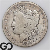 1903-S Morgan Silver Dollar, Fine Bid: 115