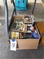 Box of VHS Tapes & DVD's-various
