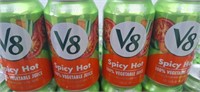 24 pack cans of spicy hot v8 juice