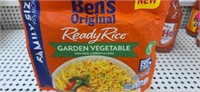3 family size bags of Ben's original ready rice