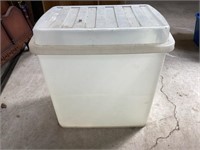 Large plastic storage container