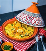 Kamsah Moroccan Ceramic Tagine Pot