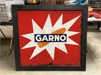 Garbo corn metal sign