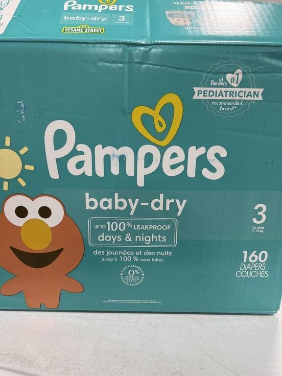 PAMPERS BABY DRY SIZE 3 160 DIAPERS