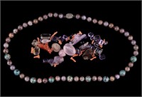 Semi-Precious Gems and Antique Necklace