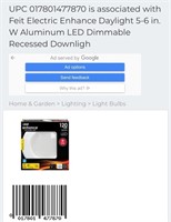 LED Dimmable Recessed Lighting (New)