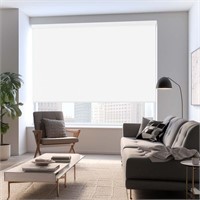 Blackout Roller Shades  36W x 79H  OffWhite