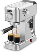 Espresso Machine 20 Bar  Milk Frother  50oz