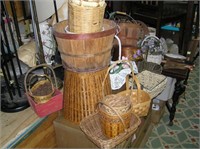 Large collection of vintage baskets