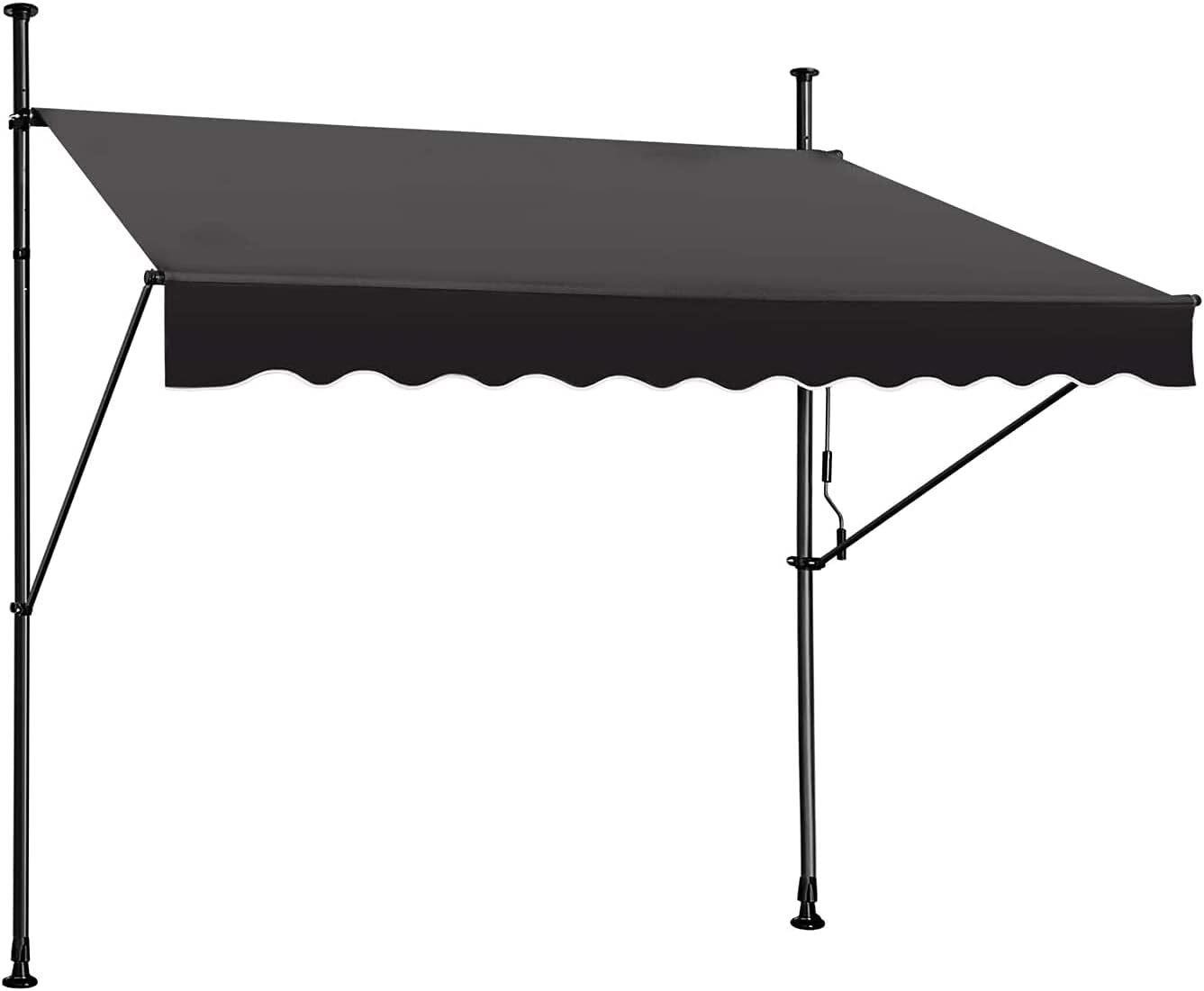 Retractable Awning 118'W  Max 57' black