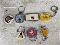 Tractor Key Chains & Pin Back Buttons