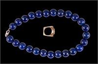 Lapis Necklace and Designer Ring
