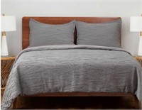 Berkshire Life Pleated Wave King Comforter Set $40