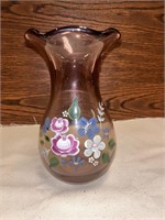 Vintage Fenton Teleflora Handpainted Vase