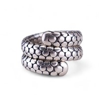 John Hardy Designer Dot Sterling Silver Ring