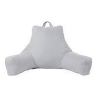 Cement Gray Jumbo Bed Rest Pillow  Specialty Size
